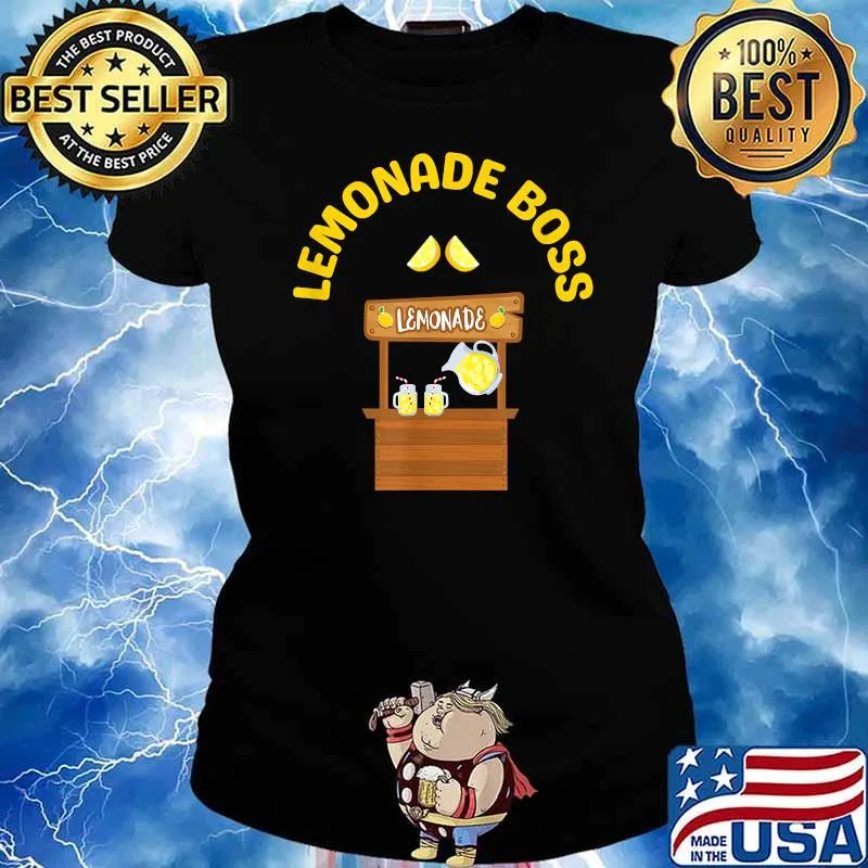 Lemonade Boss Funny Lemonade Stand Shirt Ladies tee