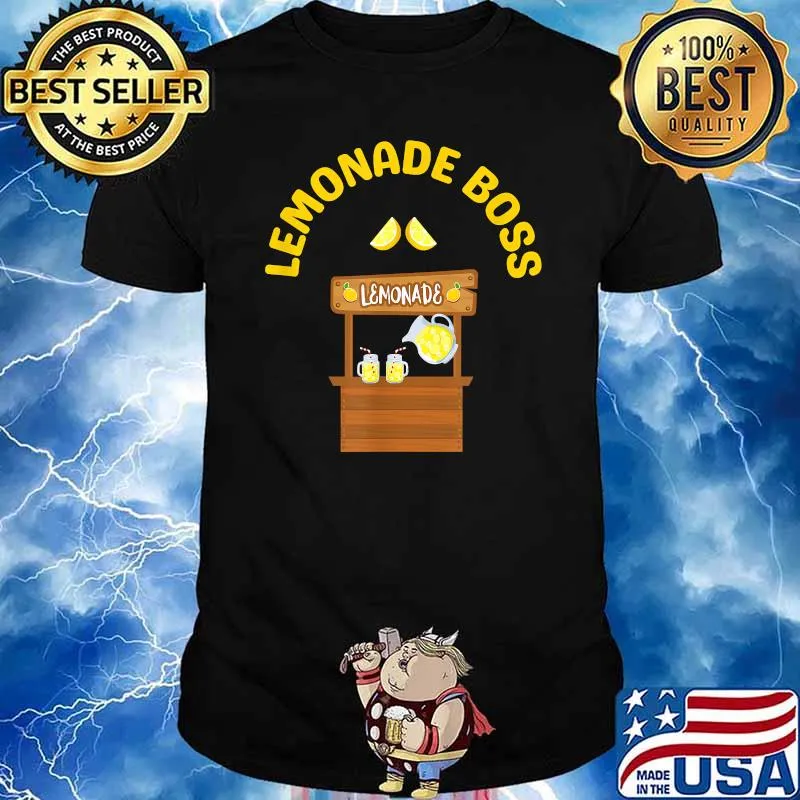 Lemonade Boss Funny Lemonade Stand Shirt