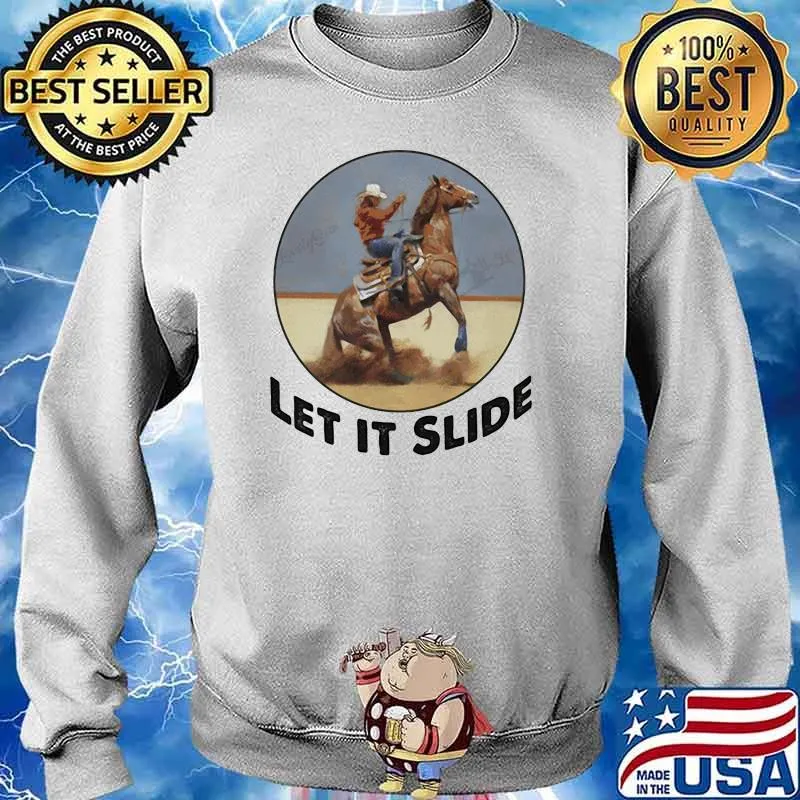Let It Slide Horse Racing Shirt Sweater
