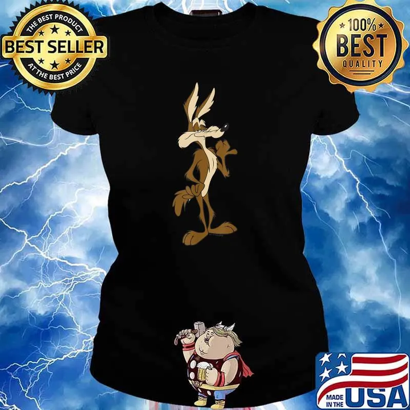 Looney Tunes Wile E. Coyote Confident Stance Shirt Ladies tee