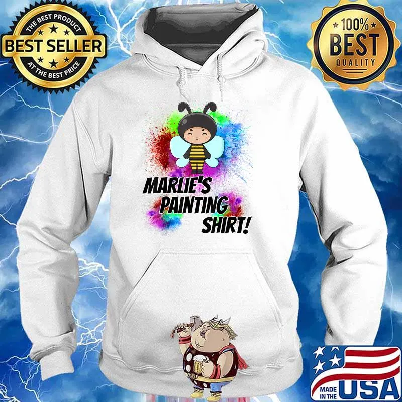 Marlie's Painting Bee Watercolor T-Shirt Hoodie