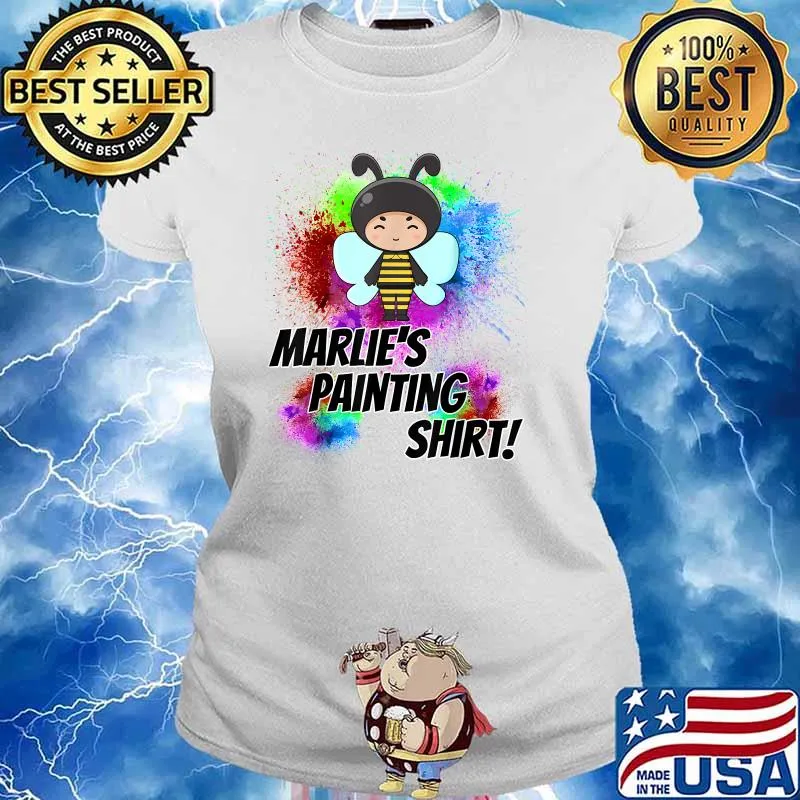 Marlie's Painting Bee Watercolor T-Shirt Ladies tee