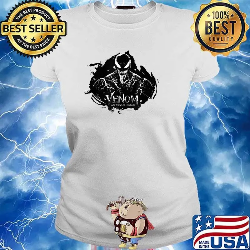 Marvel Venom Let There Be Carnage Dark Circle T-Shirt Ladies tee