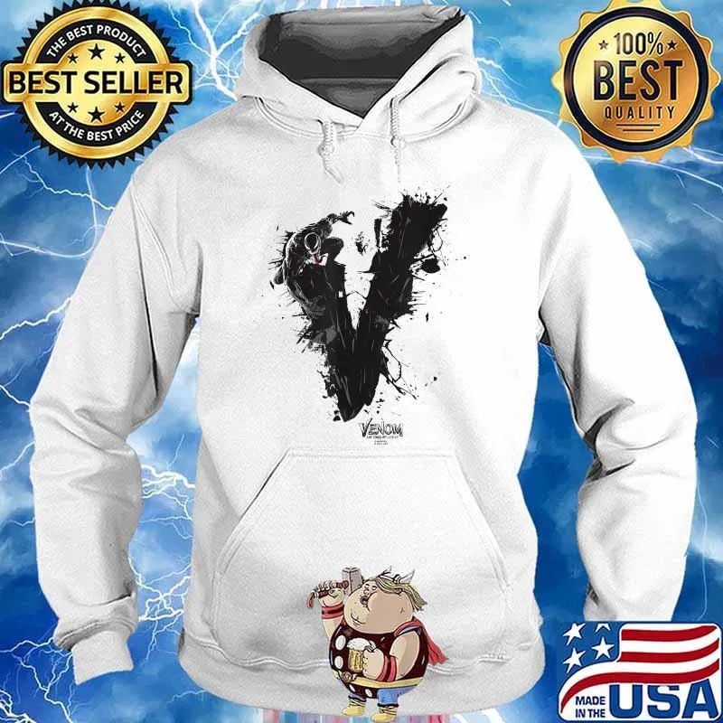 Marvel Venom Let There Be Carnage V Paint Splatter T-Shirt Hoodie