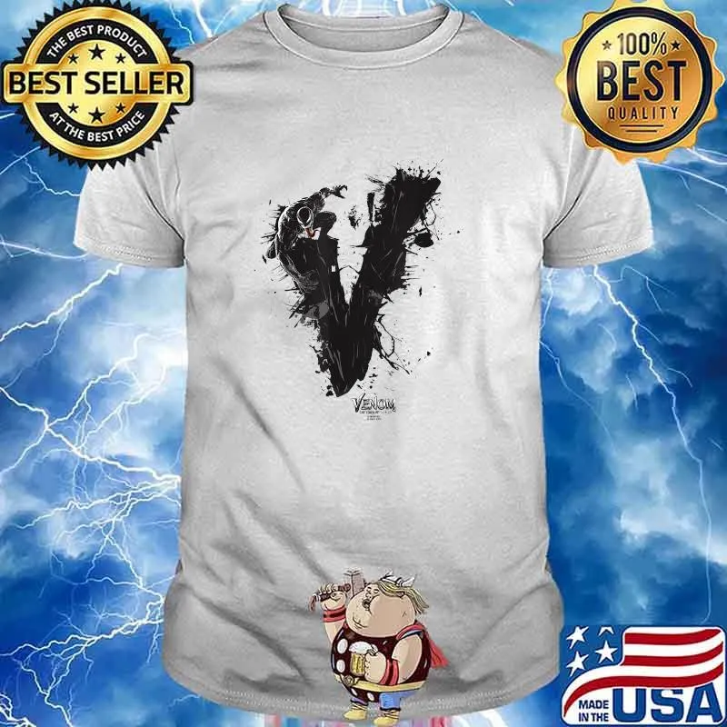 Marvel Venom Let There Be Carnage V Paint Splatter T-Shirt