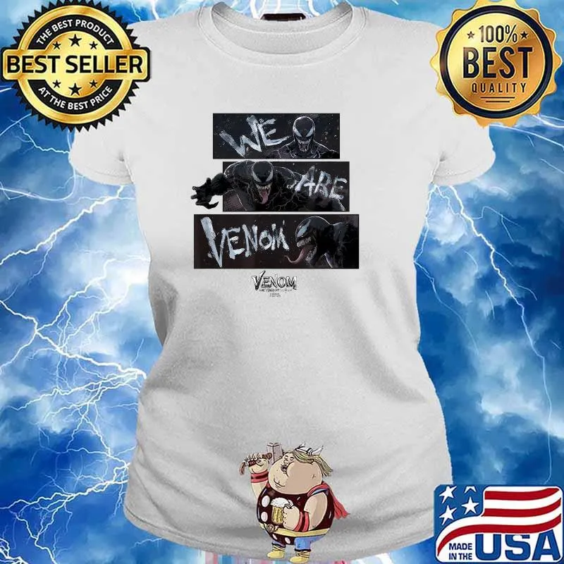 Marvel Venom Let There Be Carnage We Are Venom Panels T-Shirt Ladies tee