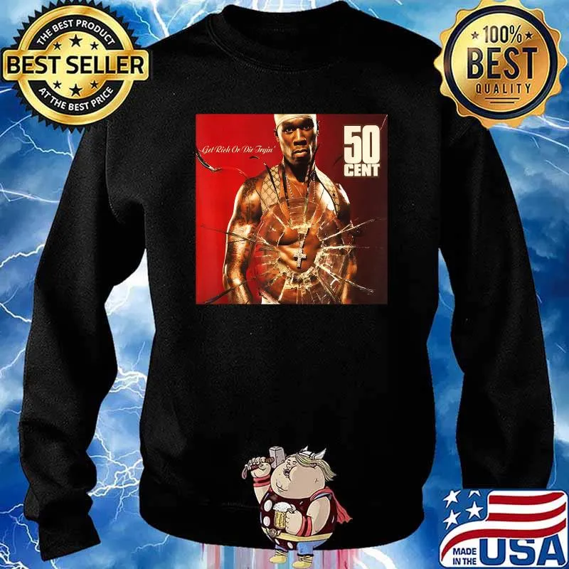 Men Get Rich or Die women Tryin 50 cent T-Shirt Sweater