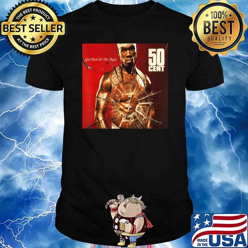 Men Get Rich or Die women Tryin 50 cent T-Shirt