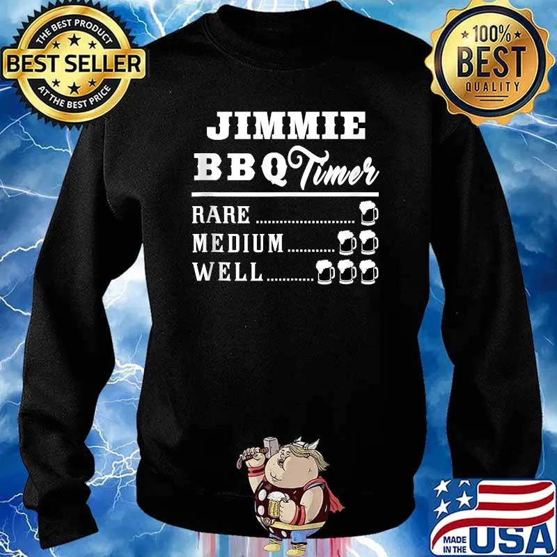Mens Jimmie BBQ Timer Beer Drinking Funny Grilling Master Tank Top Sweater