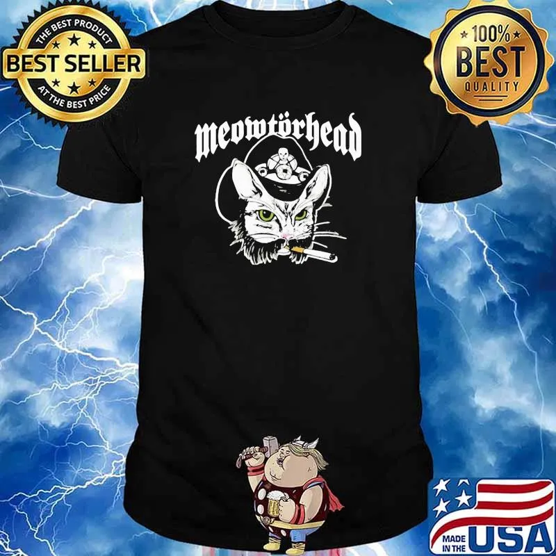 Meomtorhead smokin cat shirt