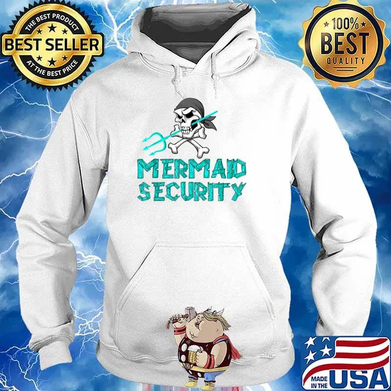 Mermaid Security Skull T-Shirt Hoodie