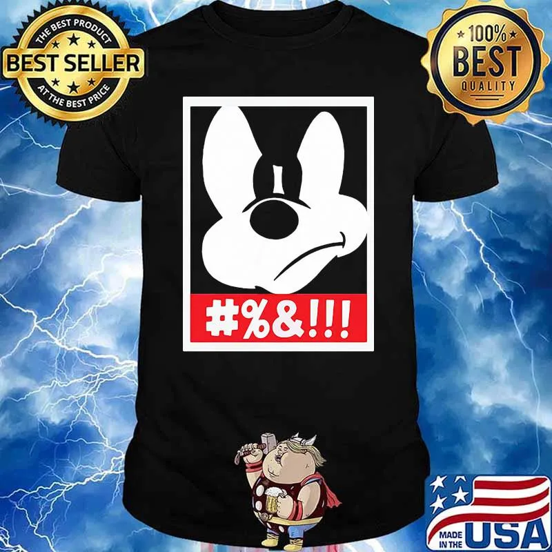 Mickey mouse angry face shirt