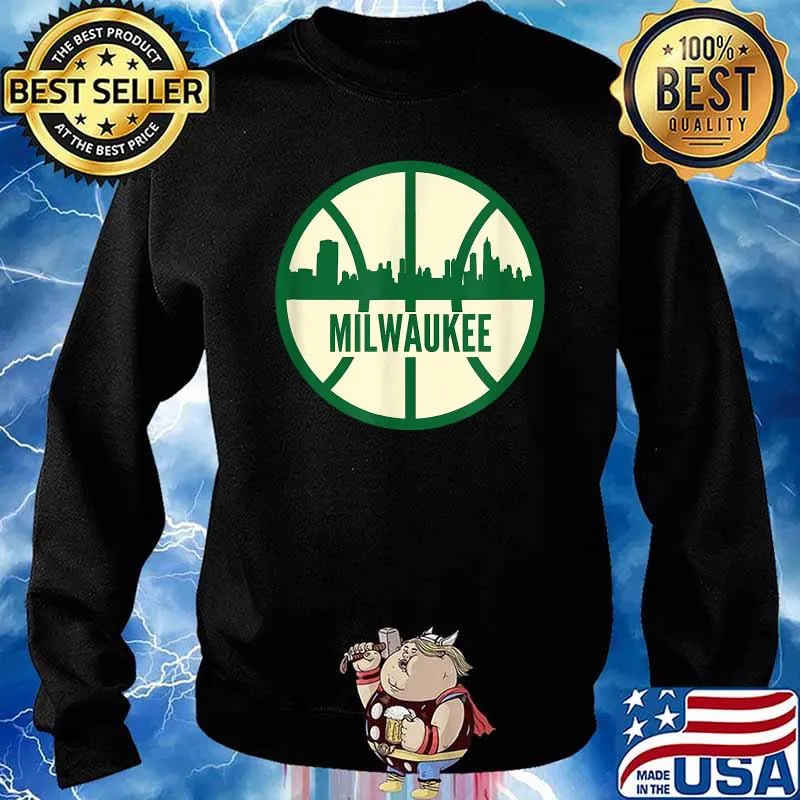 Milwaukee Basketball City T-Shirt Sweater