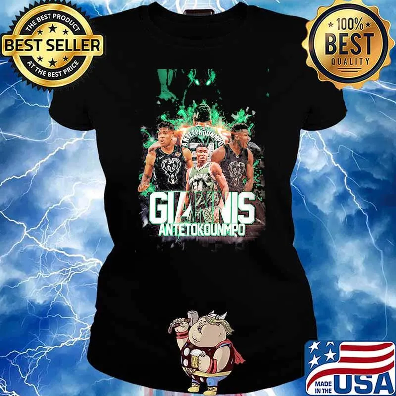 Milwaukee The Champion NBA 2021 Giannis Antetokounmpo Shirt Ladies tee