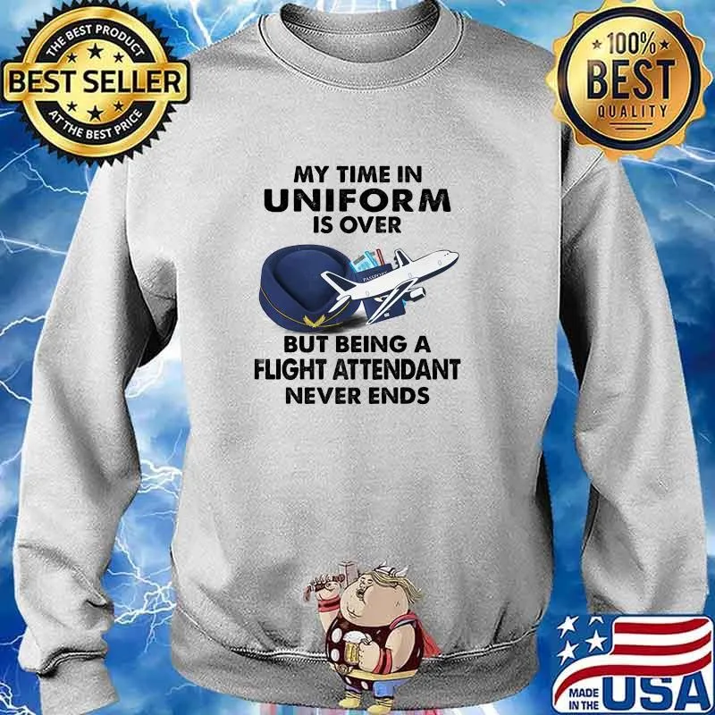 My time in uniform is over but being a flight attendant never ends s Sweater