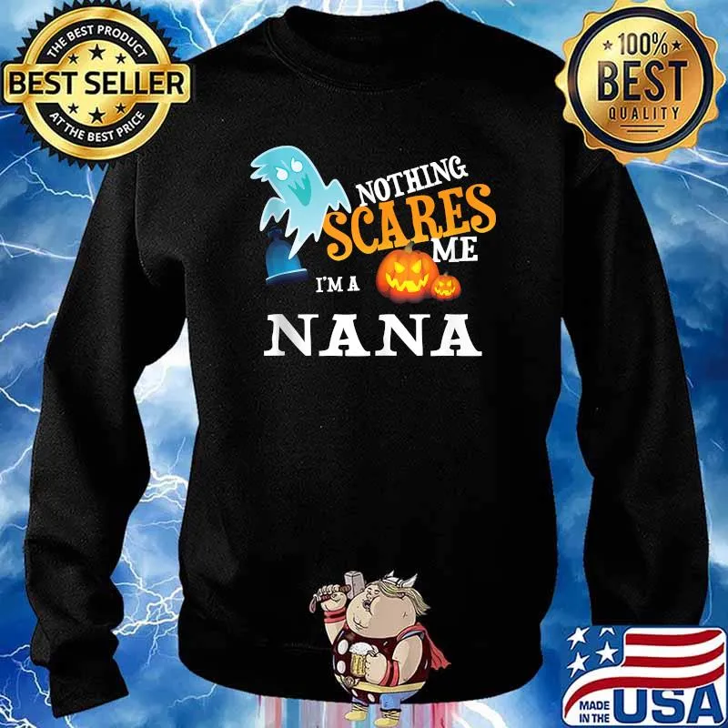 Nothing Scares Nana Halloween Ghost Jackolantern Shirt Sweater
