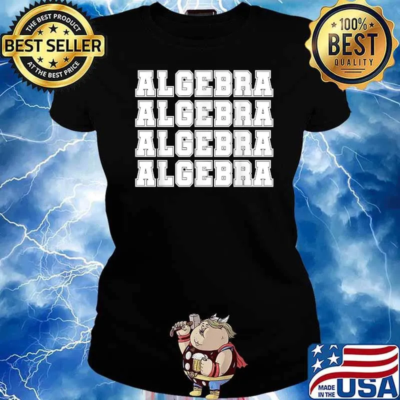 Official Algebra Teacher T-Shirt Ladies tee