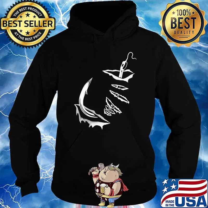 Official Fishing Hook Shirt Hoodie
