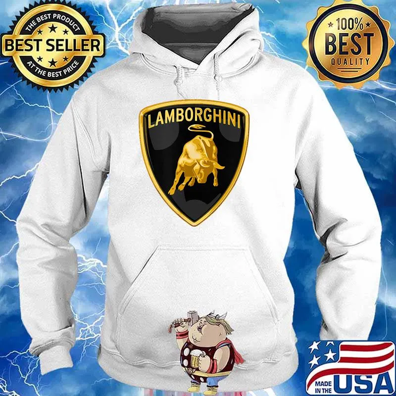Official Lamborghini Fashion Logo T-Shirt Hoodie