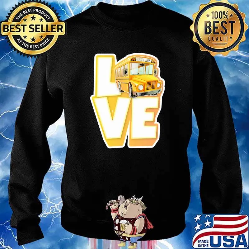 Official love school bus s Sweater