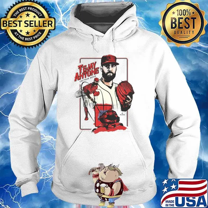 Official Tejay Antone MLBPA Captain Hook Shirt Hoodie