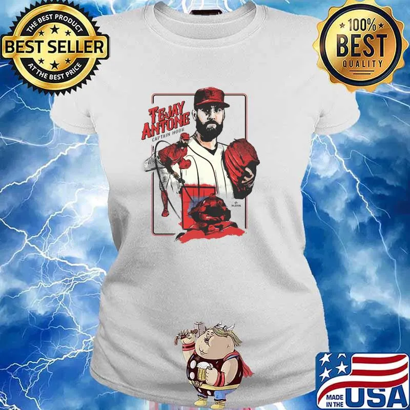 Official Tejay Antone MLBPA Captain Hook Shirt Ladies tee