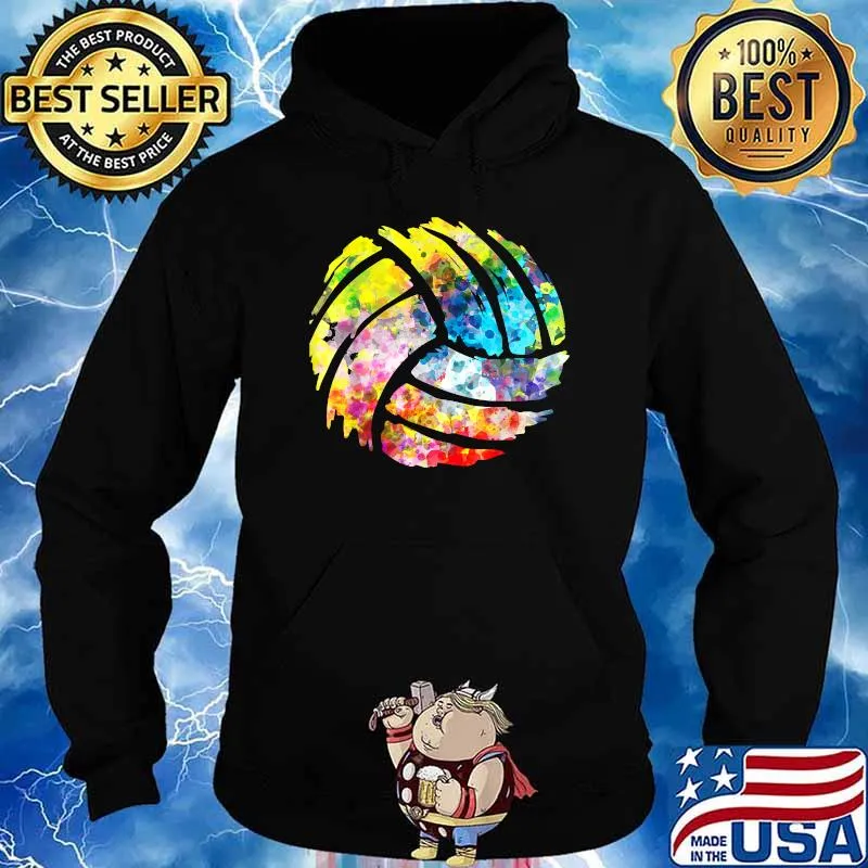 Official Volleyball Watercolor T-Shirt Hoodie
