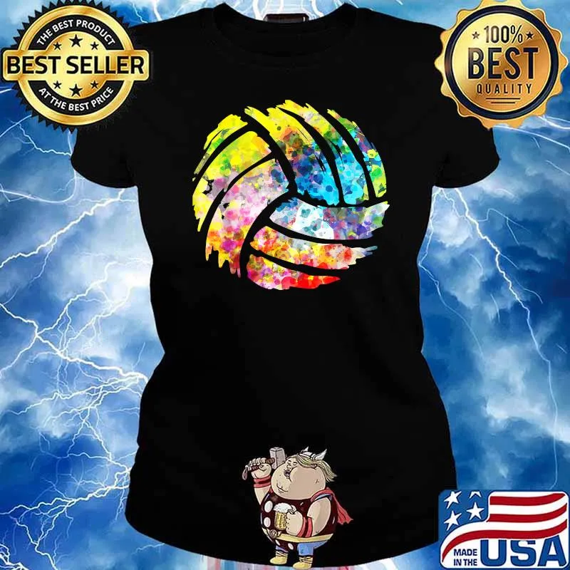 Official Volleyball Watercolor T-Shirt Ladies tee