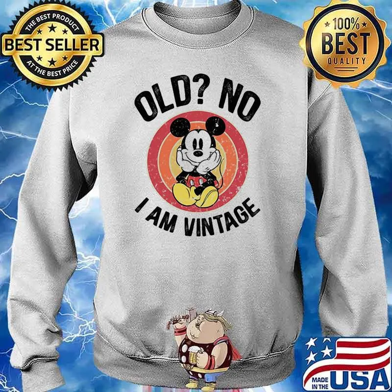 Old no i am vintage mickey s Sweater