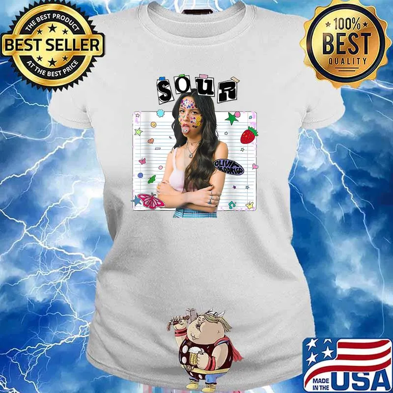 Olivia and rodrigo sour T-Shirt T-Shirt Ladies tee