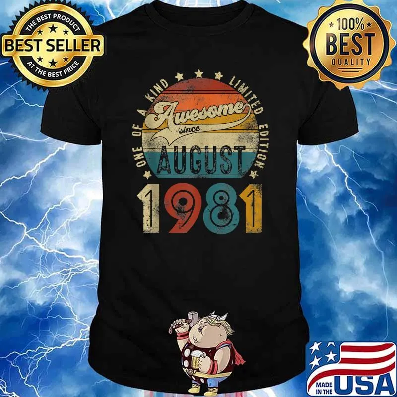 One of a kind limited edition august 1981 vintage t-shirt