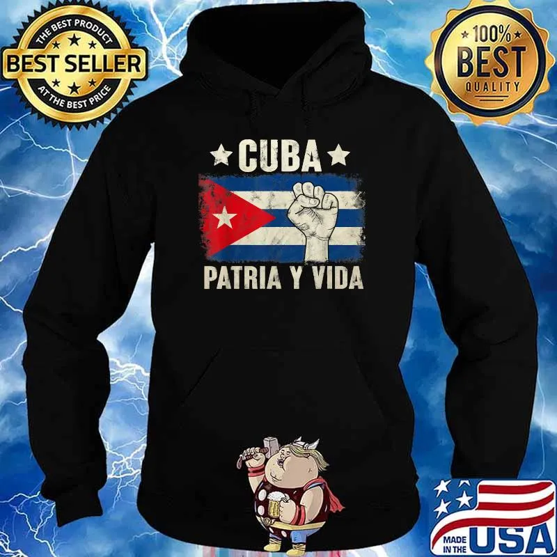 Patria-y-vida, Cuba Flag Shirt Hoodie