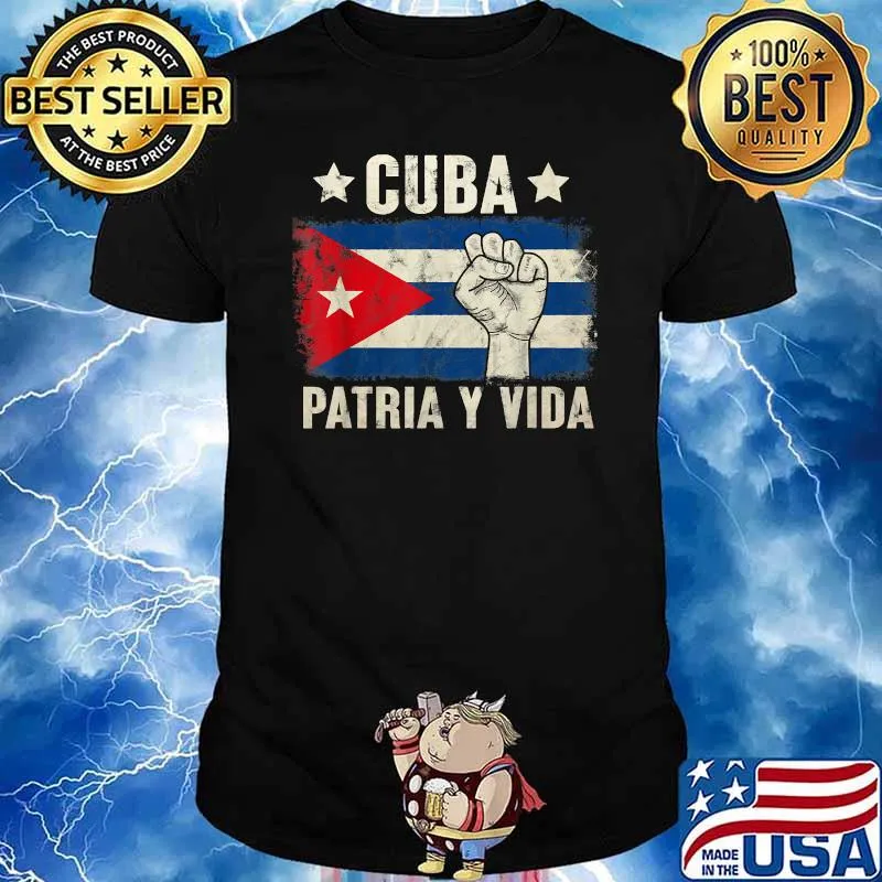 Patria-y-vida, Cuba Flag Shirt