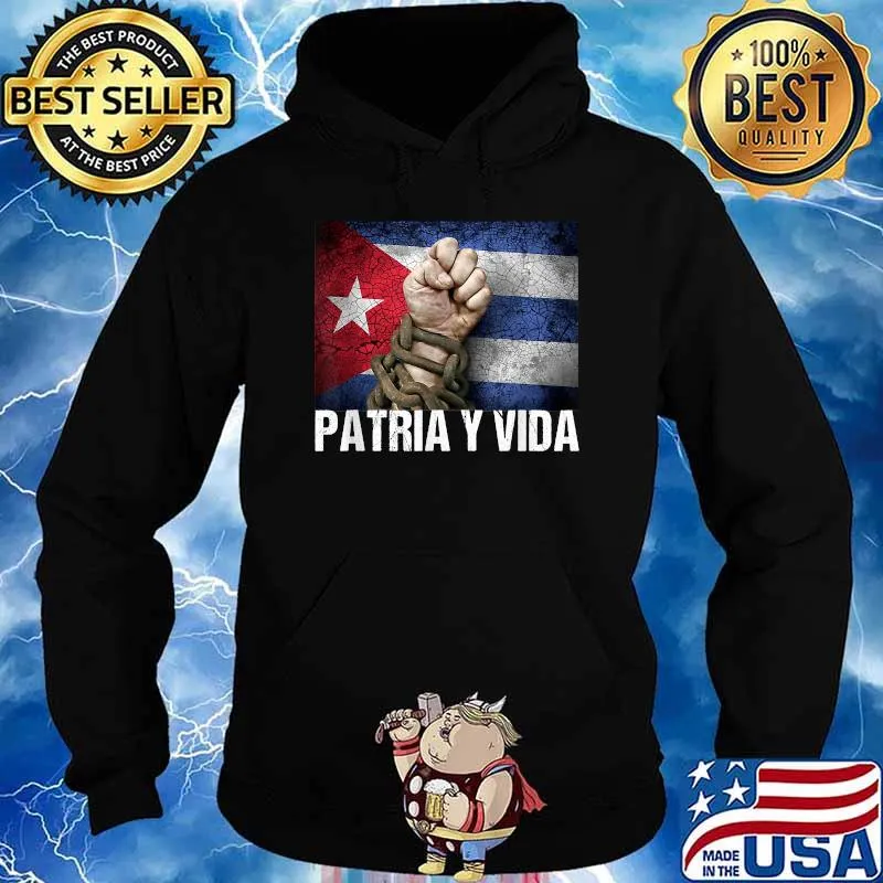 Patria-Y-Vida, Cuba Flag T-Shirt Hoodie