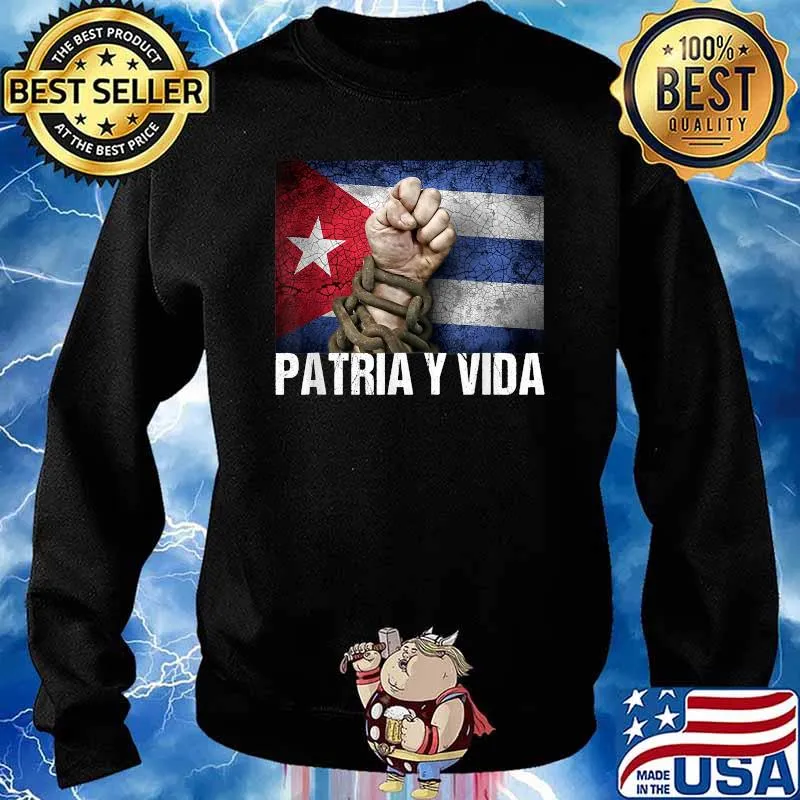 Patria-Y-Vida, Cuba Flag T-Shirt Sweater