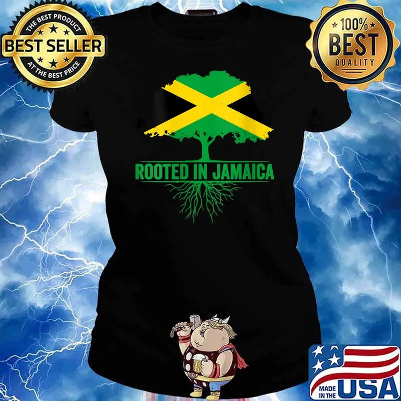 Patriotic Jamaican Flag Top For Independence Rooted In Jamaica Shirt Ladies tee
