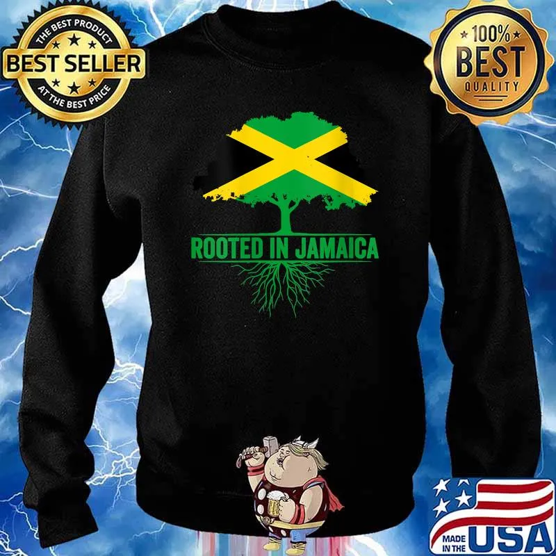 Patriotic Jamaican Flag Top For Independence Rooted In Jamaica Shirt Sweater