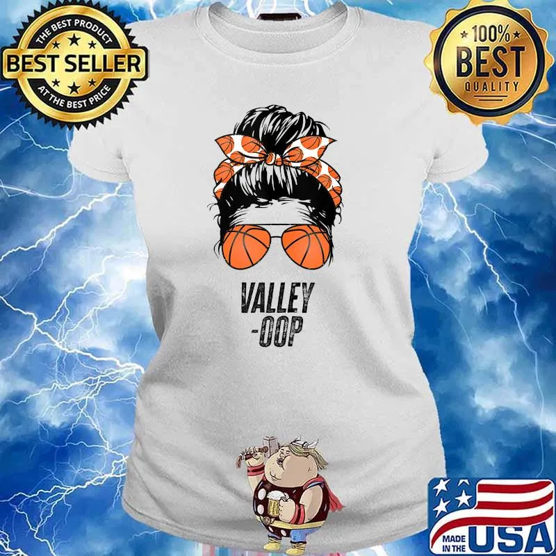 Phoenix Basketball Valley Oop Messy Bun Shirt Ladies tee
