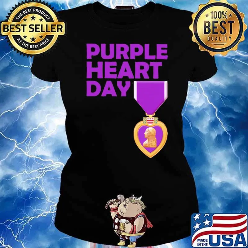 PurPle Heart Day Shirt Ladies tee