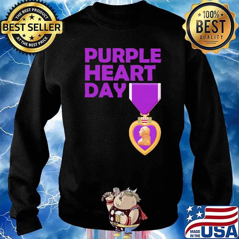 PurPle Heart Day Shirt Sweater