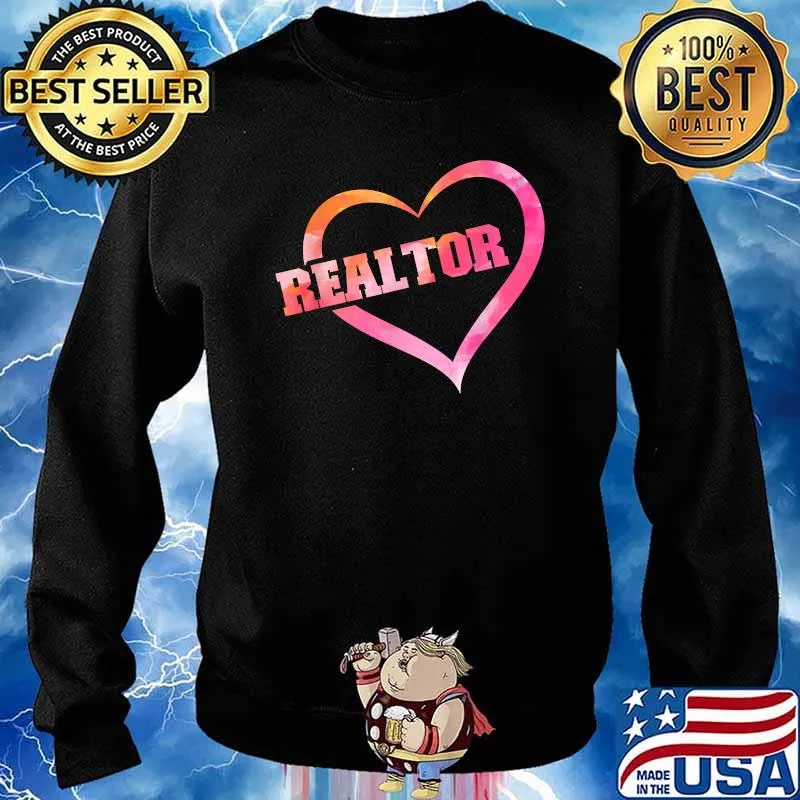 Realtor Heart Watercolor Shirt Sweater
