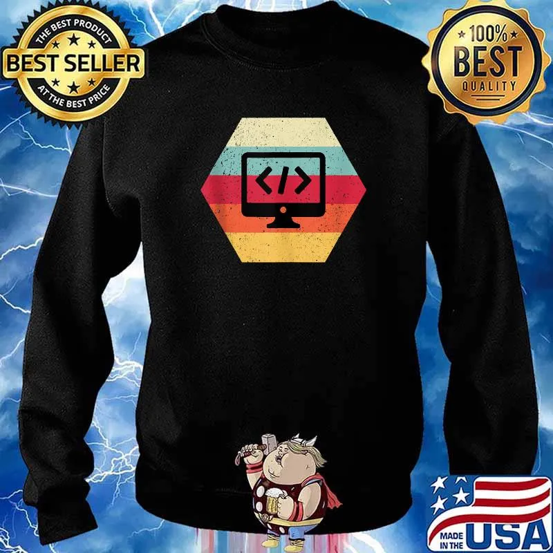 Retro Vintage Web Developer CSS Vintage Shirt Sweater