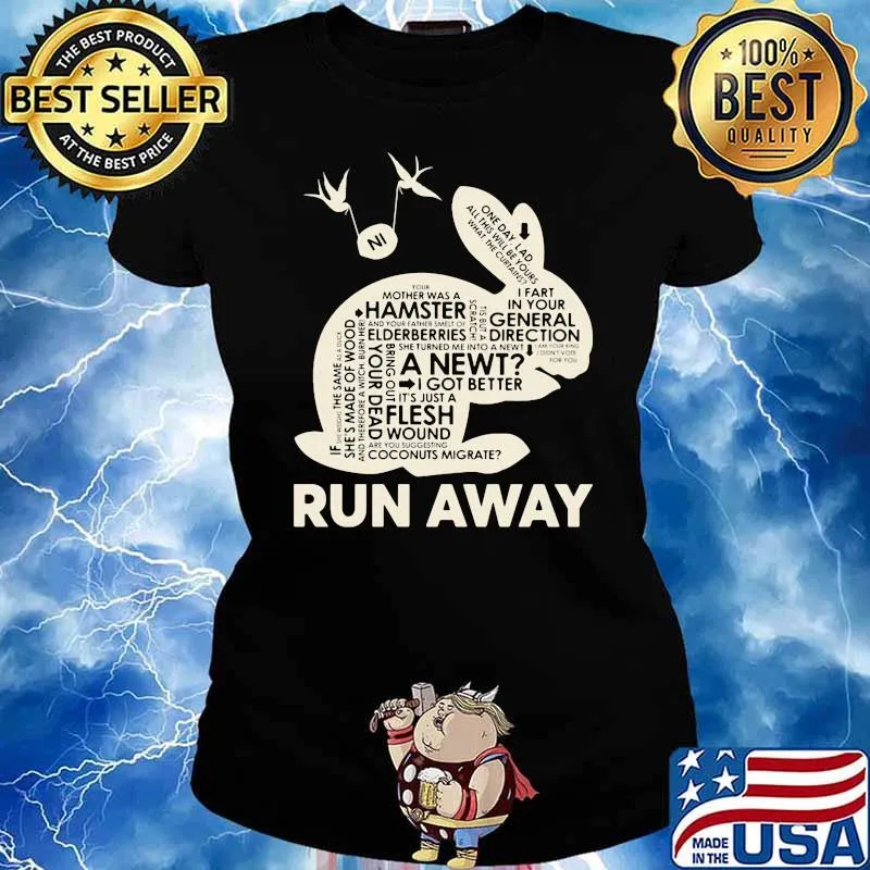 Run Away Rabbit Shirt Ladies tee