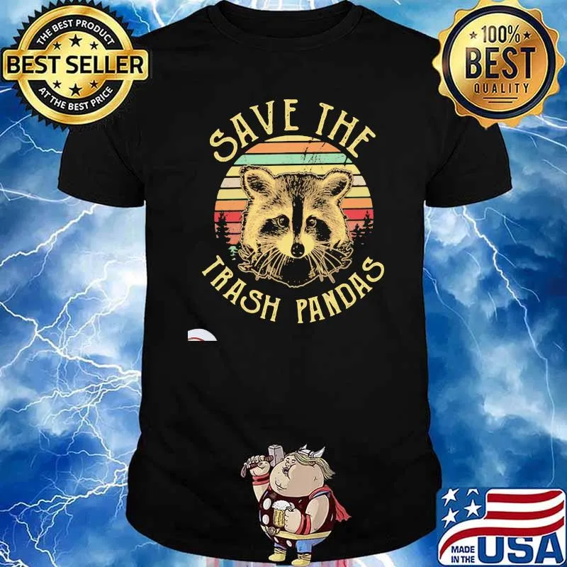 Save The Trash Pandas Raccoon Vintage Shirt