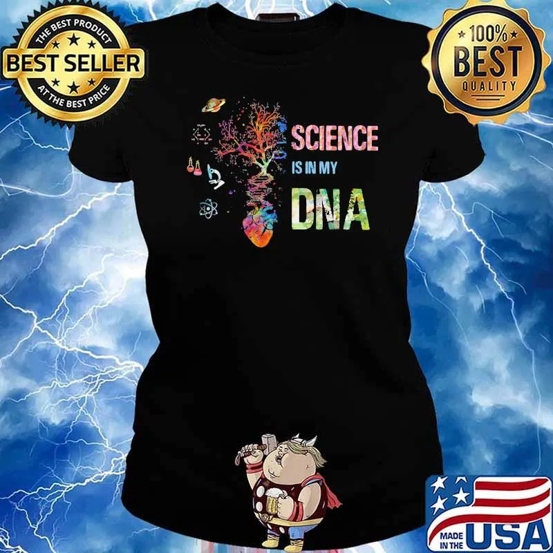 Science Is In My DNA Watercolor Shirt Ladies tee