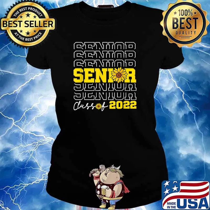 Senior Class of 2022 Sunflower Shirt Ladies tee