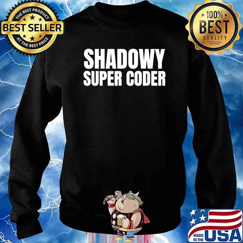 Shadowy Super Coder Crypto Cryptocurrency T-Shirt Sweater