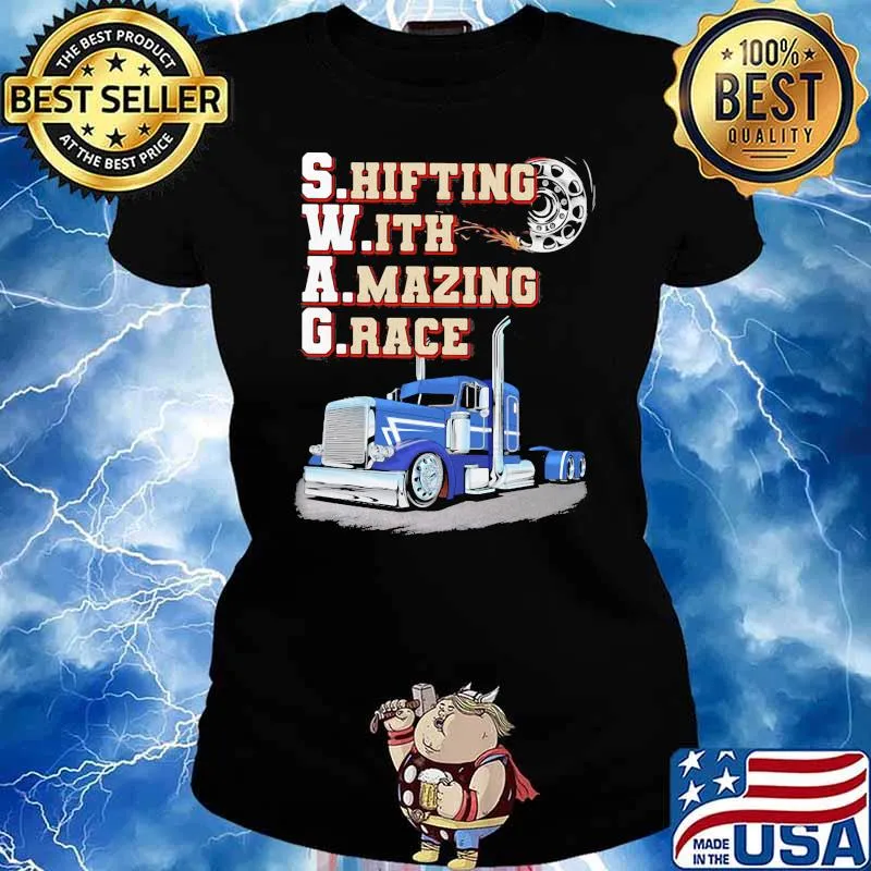 Shifting with amazing grace truck s Ladies tee