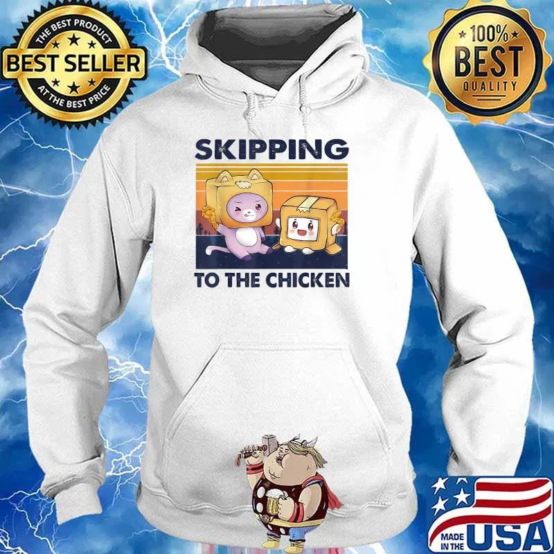 Skipping To The Retro Chicken Funny Lanky Arts Box Videogame Vintage T-Shirt Hoodie