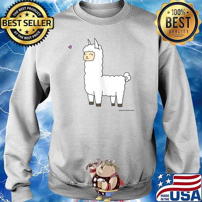 Smiling Llama Alpaca Shirt Sweater